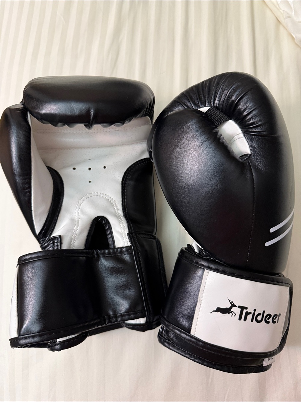 Black and White Boxing Gloves - Home & Outdoor Training